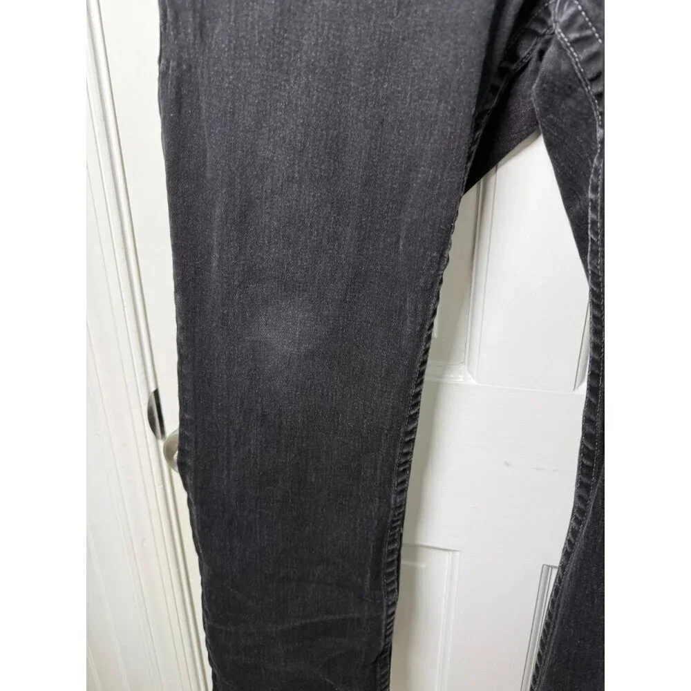 True Religion Men's Ricky Relaxed Straight Jeans Black Demin Size 36W x 29.5L